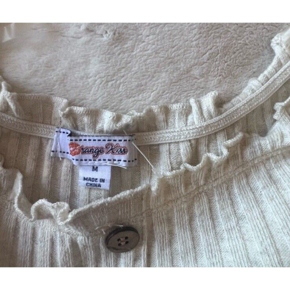 Orange Kiss Matching Off-Shoulder Ribbed Top and Skirt Set Size M - Picture 13 of 13